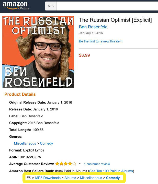 Amazon The Russian Optimist Number 5