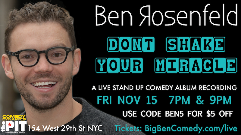 Ben's Album Recording Flyer